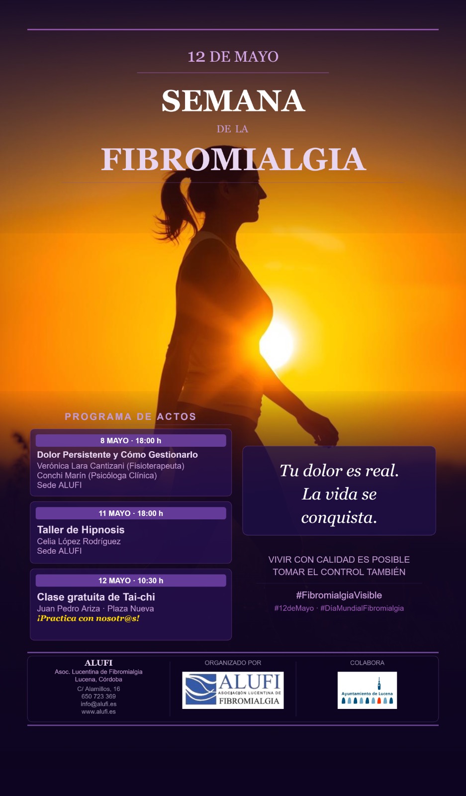 Cartel de la Semana de la Fibromialgia de ALUFI